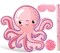 Octopus Party Supplies Small Octopus Piñata with Blindfold Bat Confetti Under the Sea Party Decorations Ocean Octopus Piñata